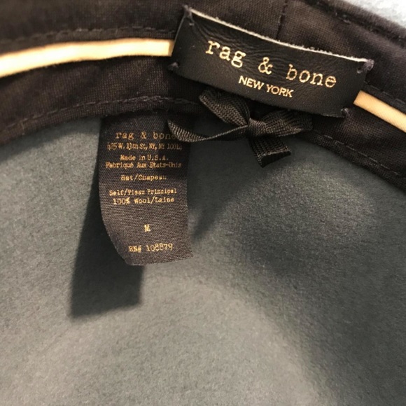 RAG & BONE "BLUE FLOPPY FEDORA HAT" - Picture 2 of 5